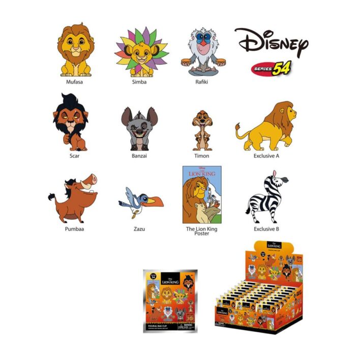 Disney 3D PVC Bag Clips The Lion King 30th Anniversary NIEUW