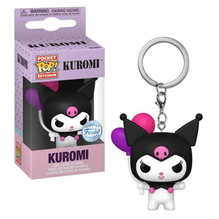 Hello Kitty Pocket Pop Keychains Kuromi With Balloon NIEUW