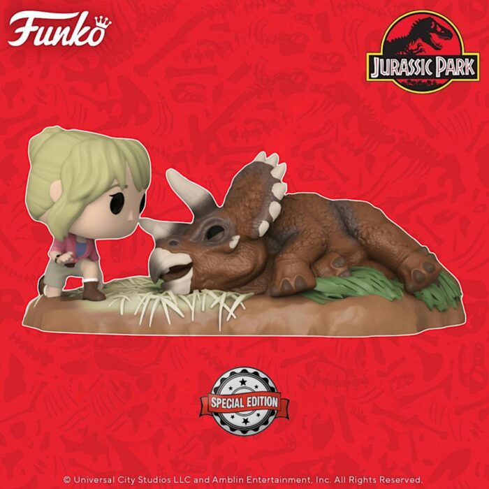 Jurassic Park Pop Moments N° 1198 Dr. Sattler & Tricera NIEUW