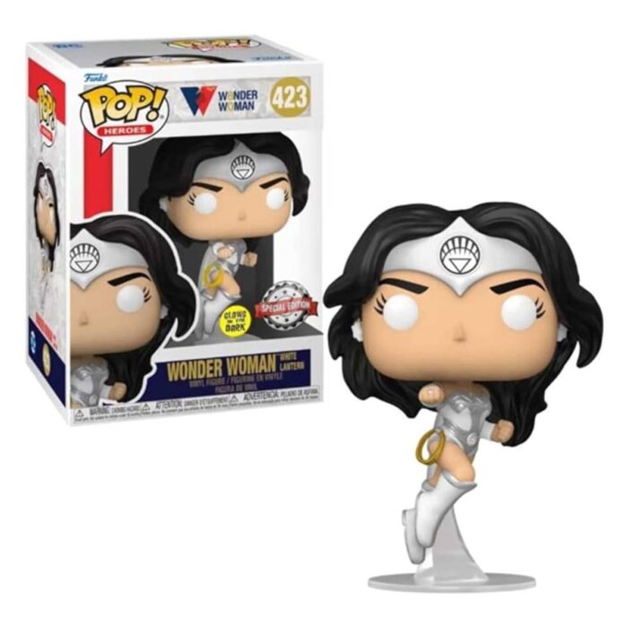 WW 80th Anniv Funko Pop N° 423 Wonder Woman White Lantern NIEUW