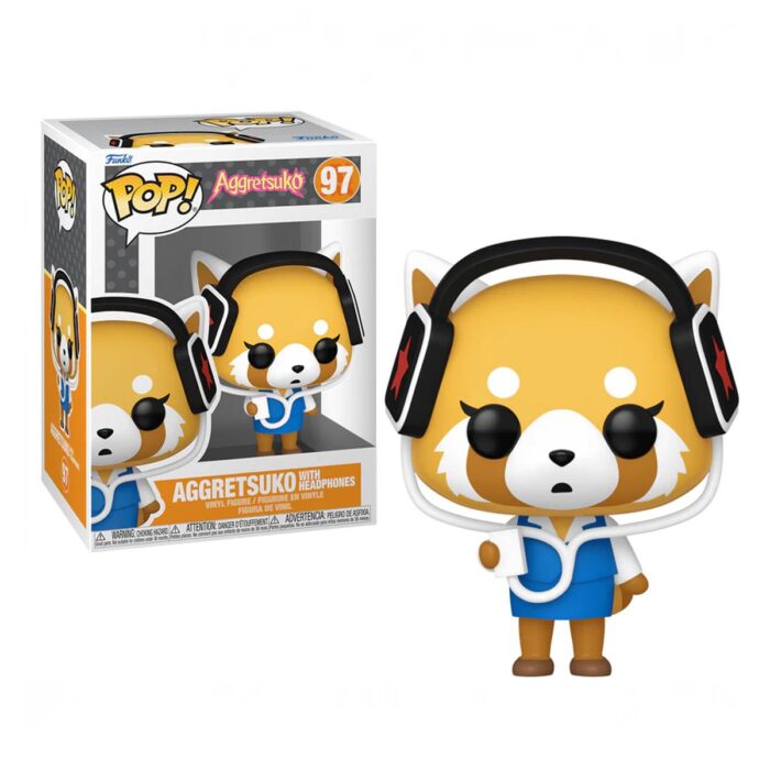 Aggretsuko Funko Pop N° 97 Retsuko With Headphones NIEUW