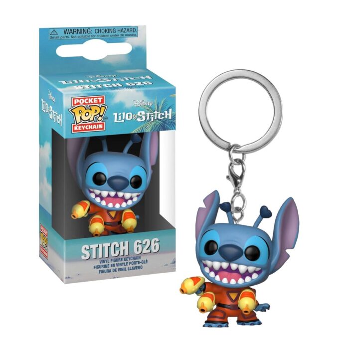 Lilo & Stitch Pocket Pop Keychain Stitch With Blaster NIEUW